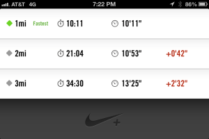 And mile 3, carrying Baby G :)  All in all 3.5 miles