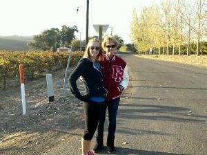 Mother and me :) So damn cold!!!