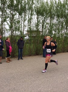 coming up to the finish line