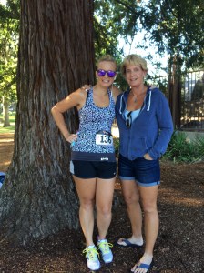 Pre-race with mom