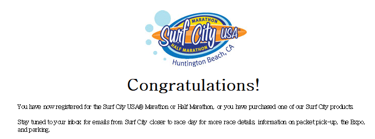 Surf City USA Marathon and Half Marathon - California's Classic Oceanfront Marathon and Half Marathon