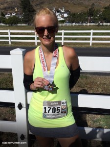 Half smile/ half grimace