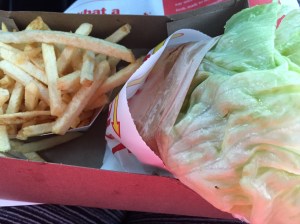 See? Burger is diet approved- fries not so much.   